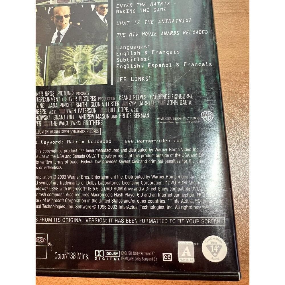 The Matrix Reloaded DVD - Picture 6 of 9